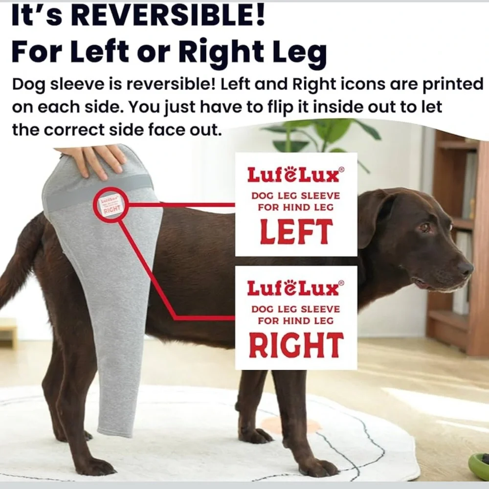 Dog Leg Sleeve for Stop Licking & Post-Surgery Recovery Protects Injured Legs